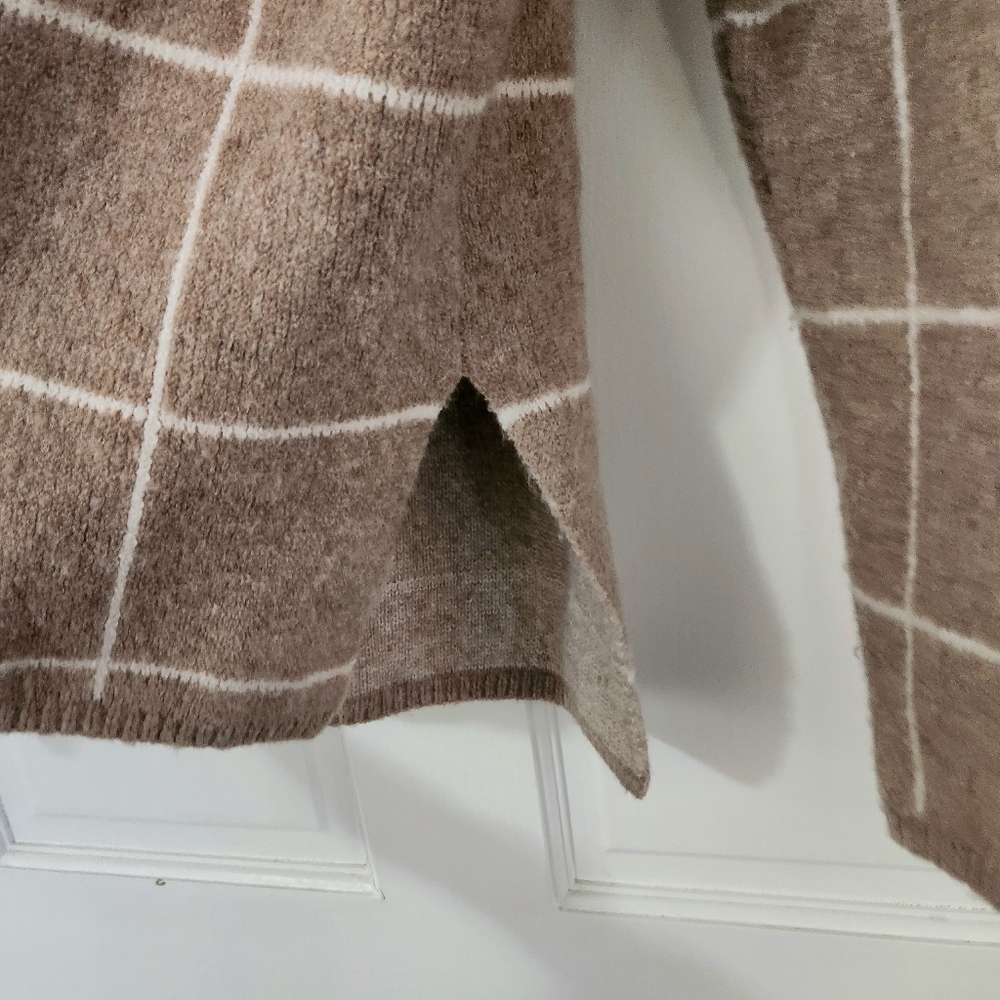 Madewell Windowpane Turtleneck Sweater - Picture 5 of 8